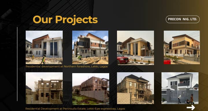 Precon Nigeria construction portfolio project